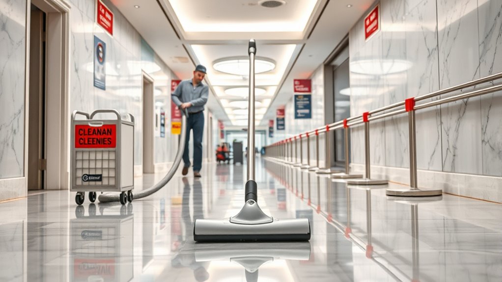 hallway cleaning safety tips