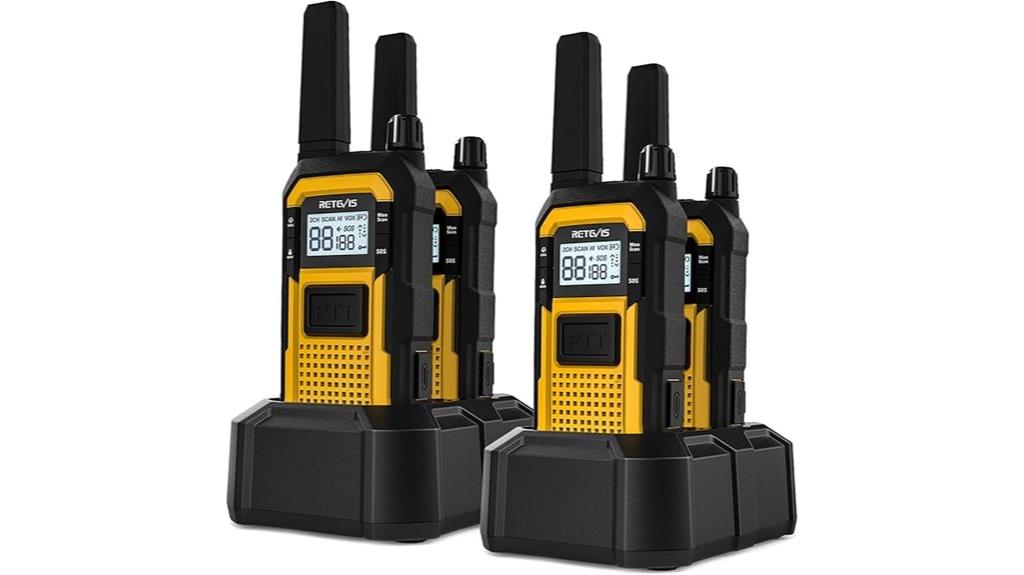 heavy duty 4 pack radios