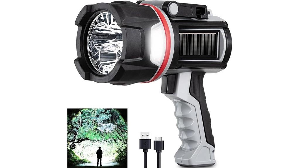 high lumen rechargeable spotlight