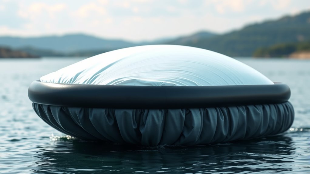 hovercrafts create pressurized air cushion