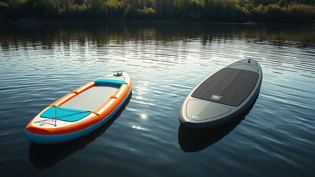 inflatable and hardboard sups