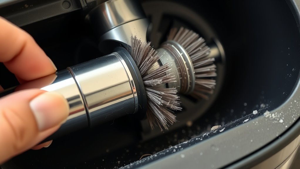 inspect brush roll alignment