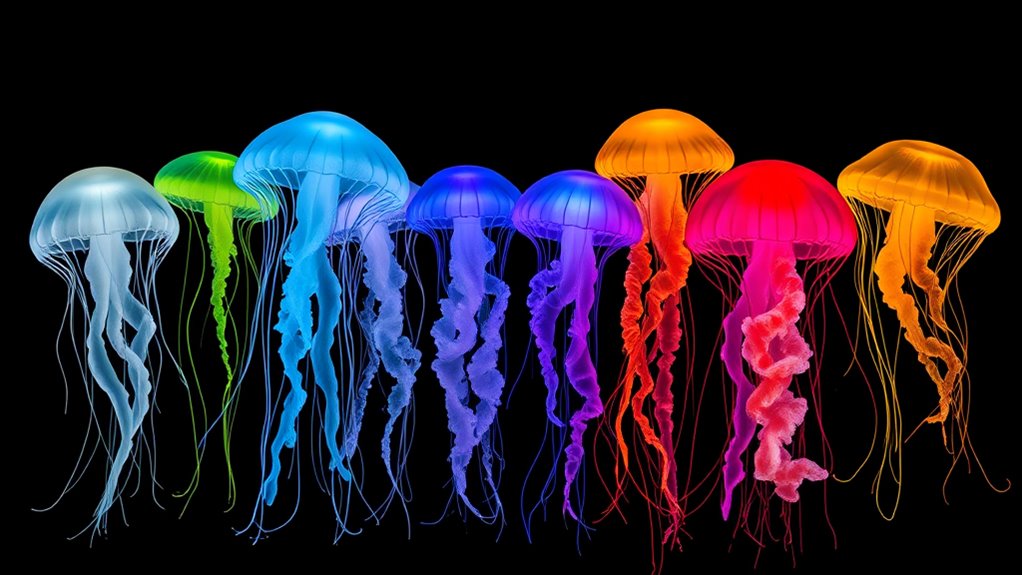 jellyfish color and habitat