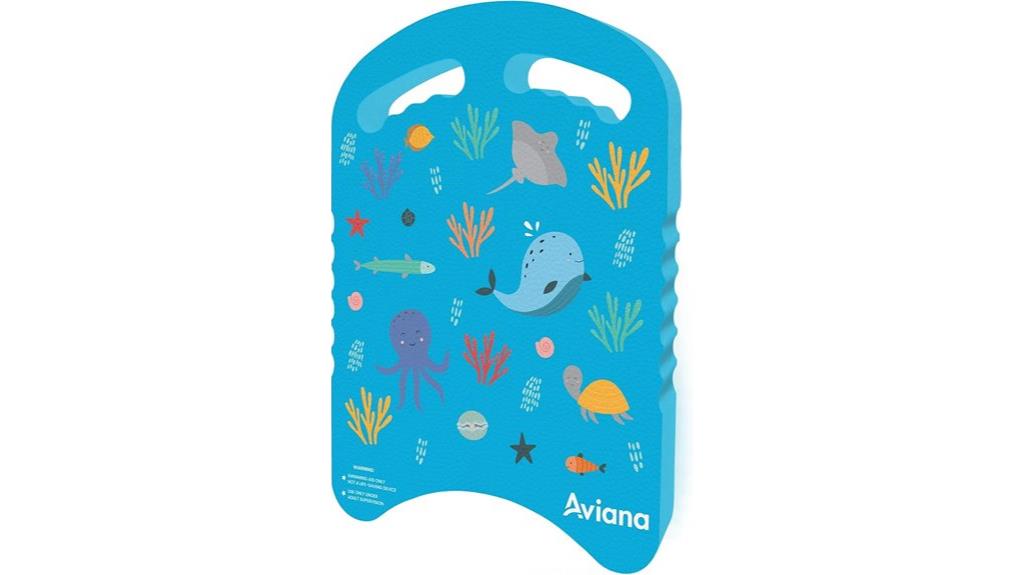 kids swimming kickboard