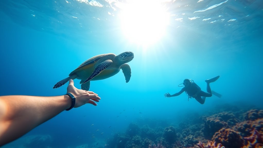 maintain safe turtle distance