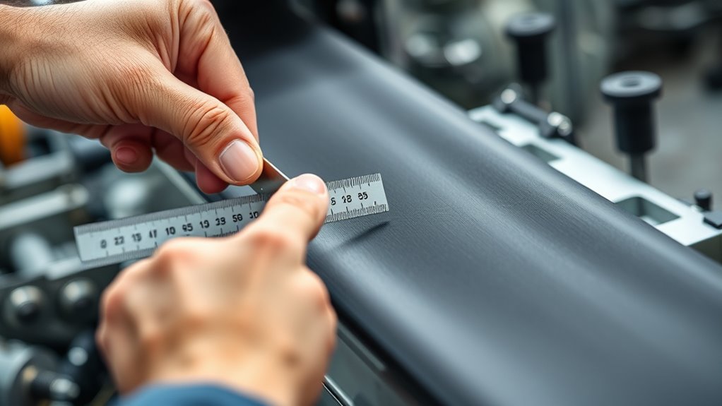 measure belt tension precisely