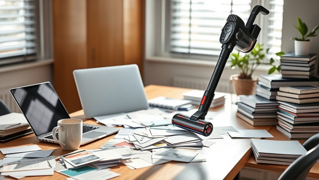 organize desk for productivity