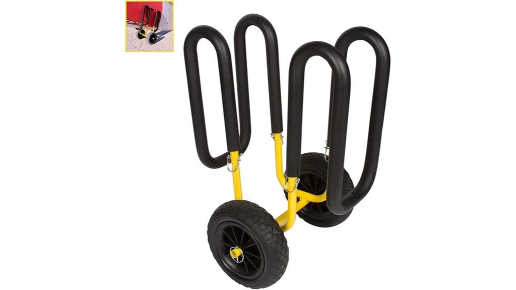 paddle and surfboard cart