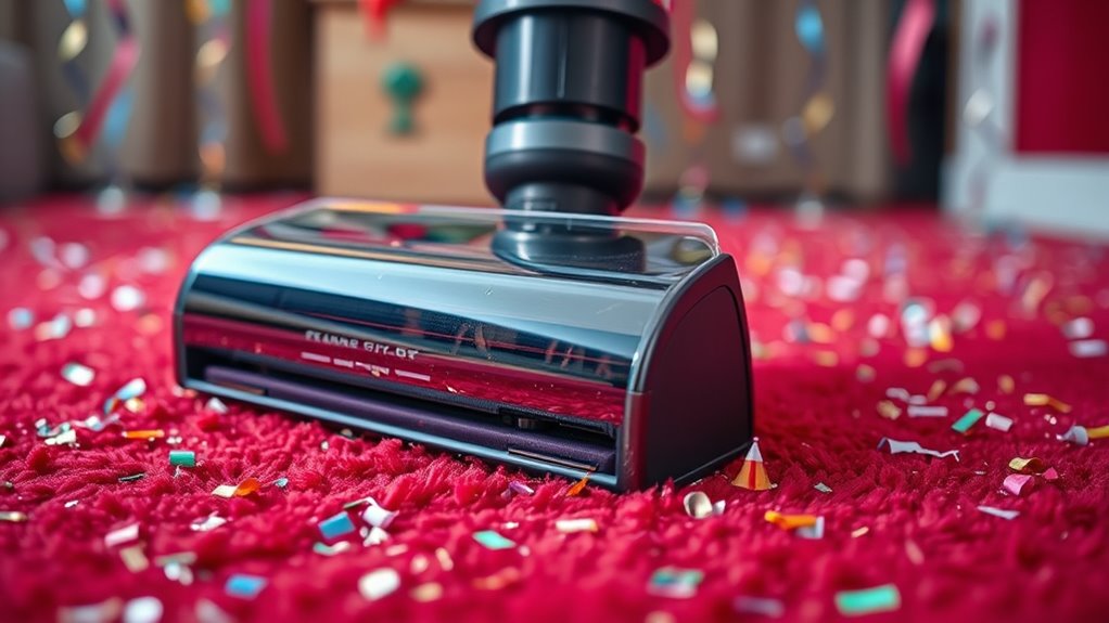 prepare vacuum for confetti