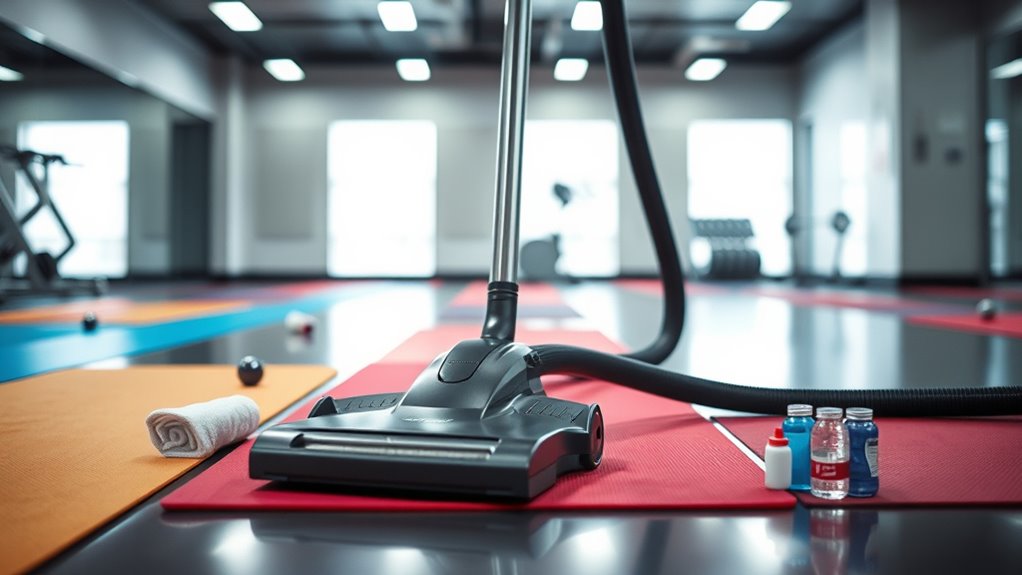 quick gym floor cleaning