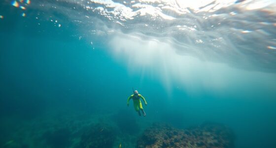 rain reduces underwater visibility