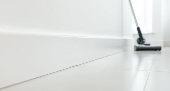 remove dust along baseboards