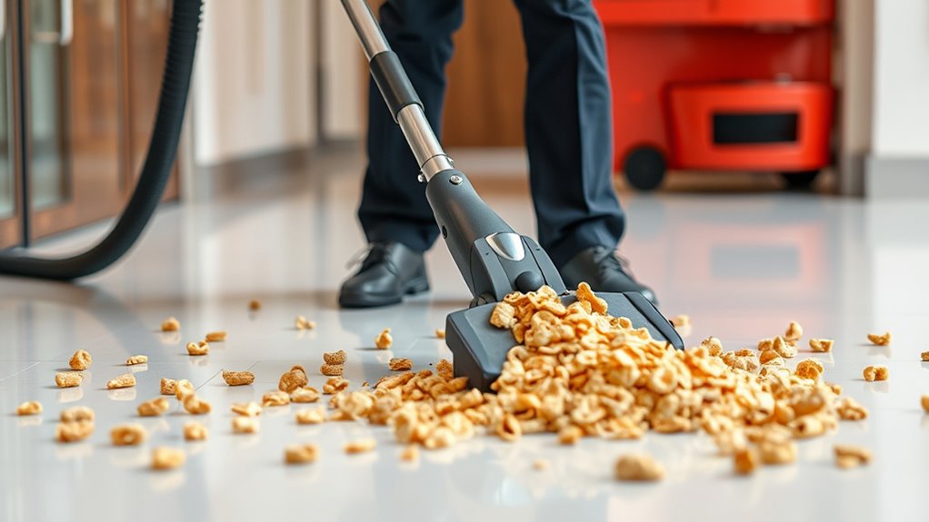 remove sticky cereal efficiently