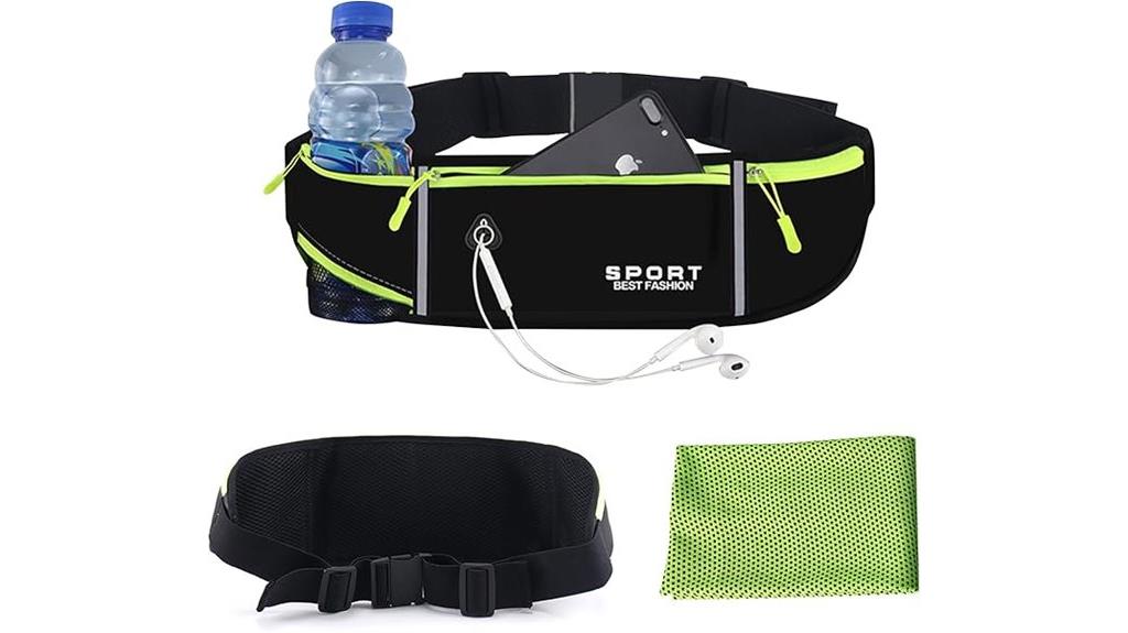 running belt with accessories
