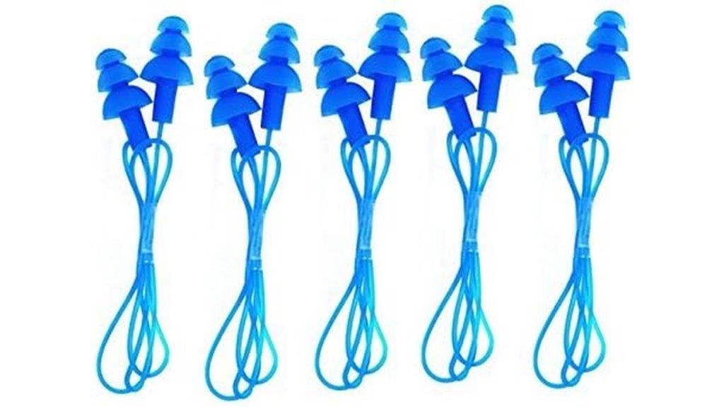 silicone flanged earplugs pack