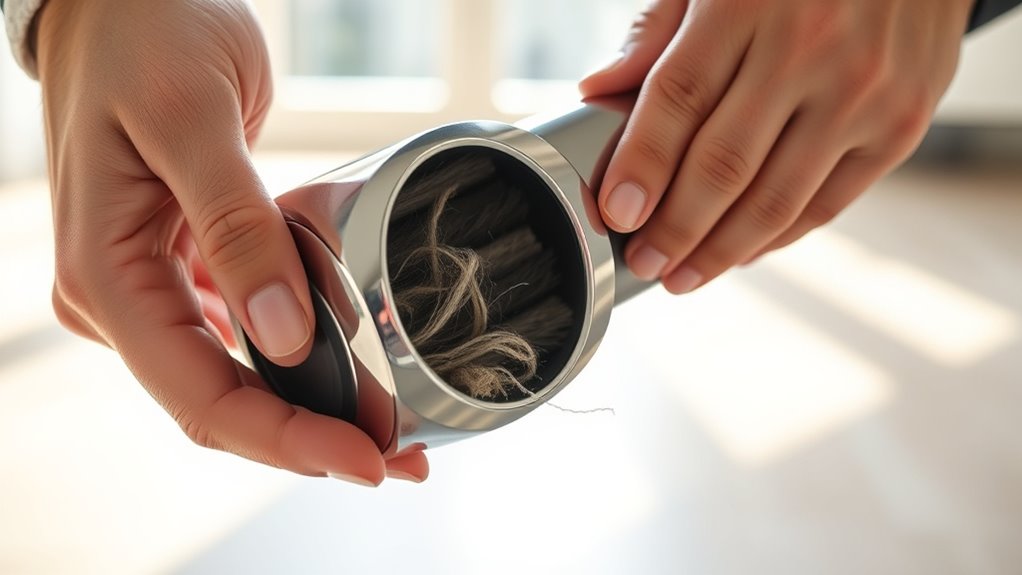 test vacuum check brush roll