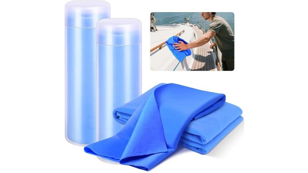 two pva boat towels