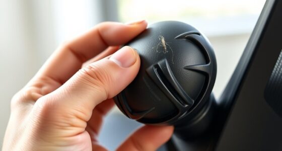 unjamming height adjustment knob