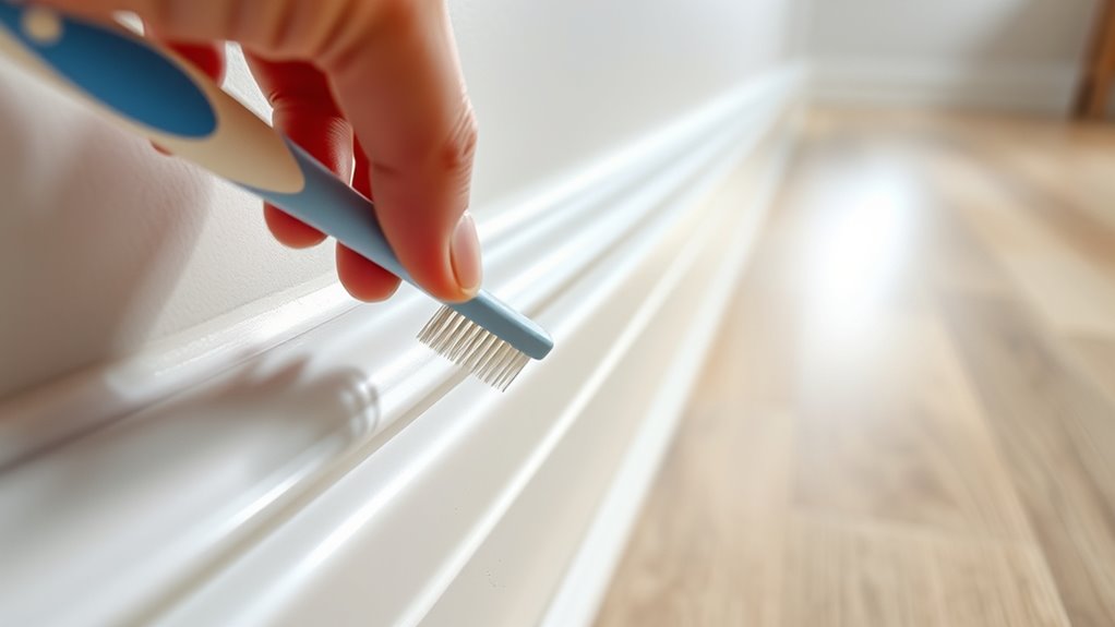 use toothbrush for dust
