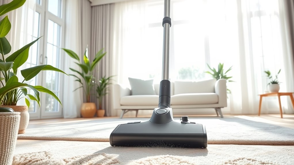 vacuum regularly for cleanliness