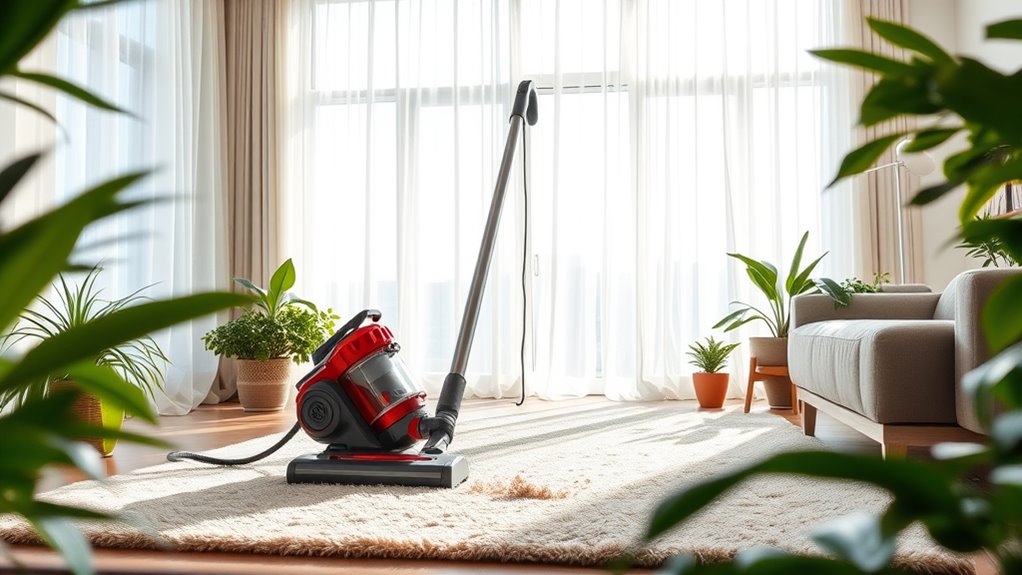 vacuuming open window homes
