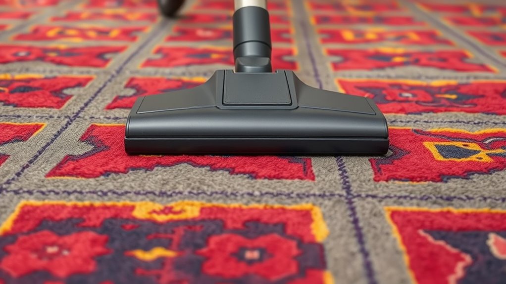 vacuuming patterned carpets effectively