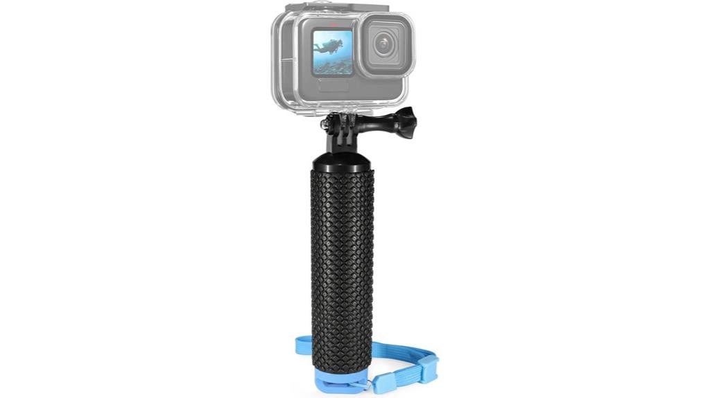 waterproof action camera grip