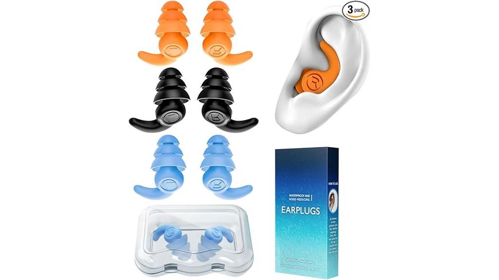 waterproof silicone earplugs