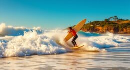 wing surfing shore break