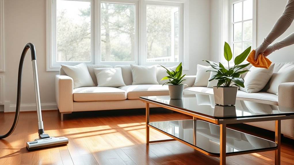 allergen reducing cleaning routines