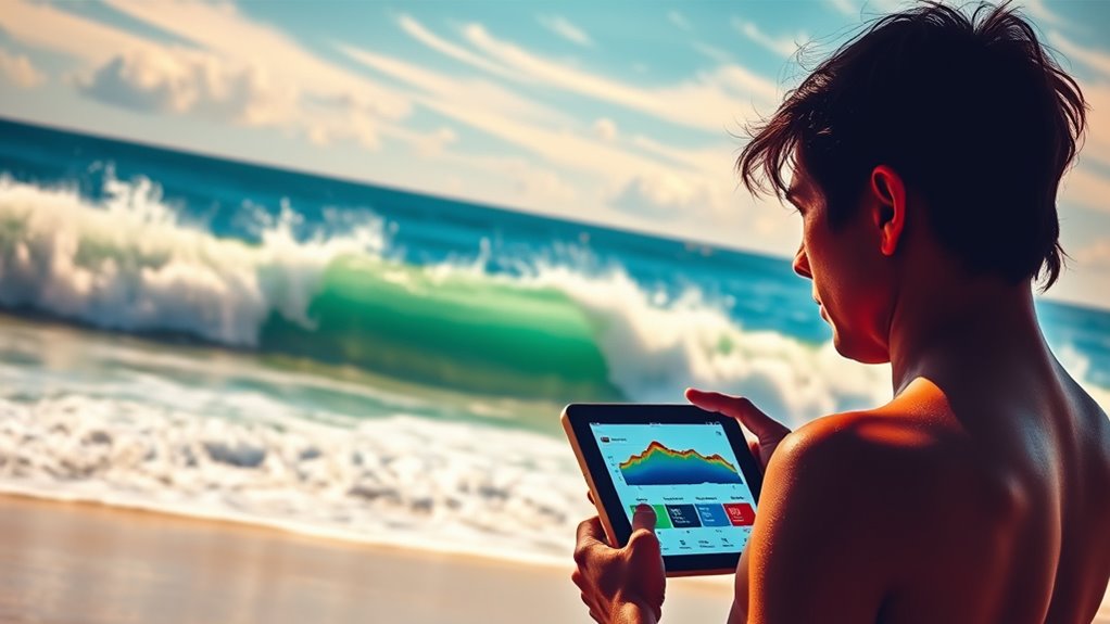 assess swell wind wave conditions