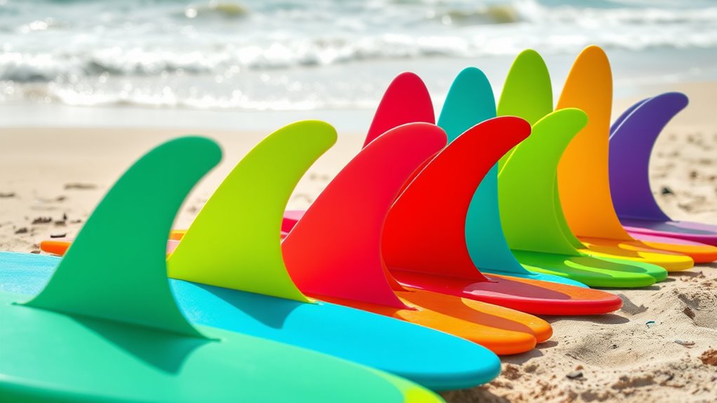 board size shape fins