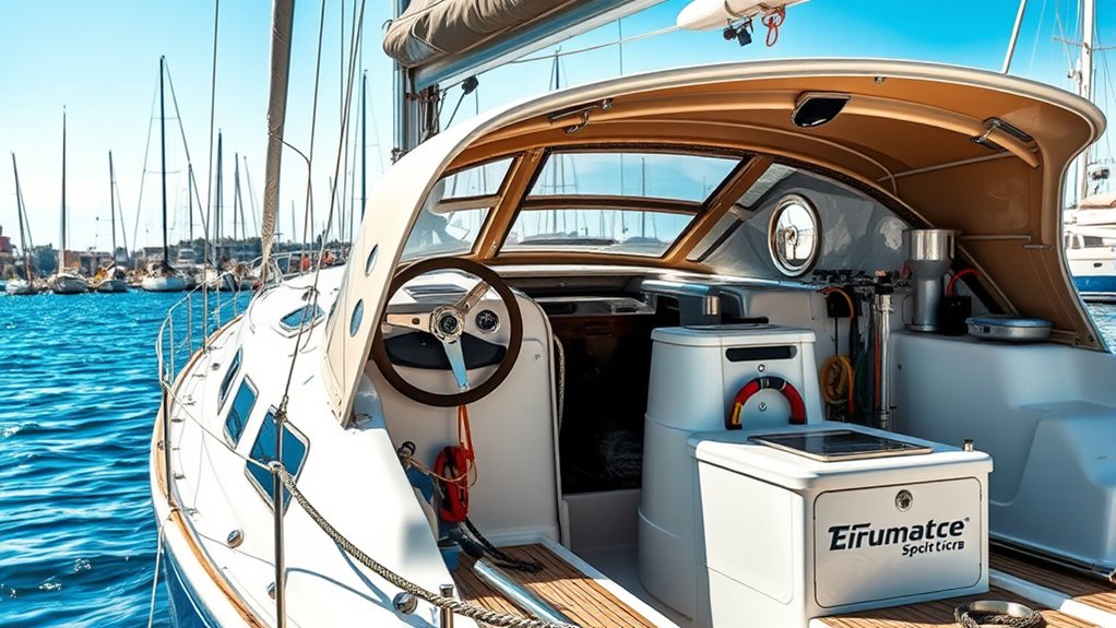 boat rigging and engine