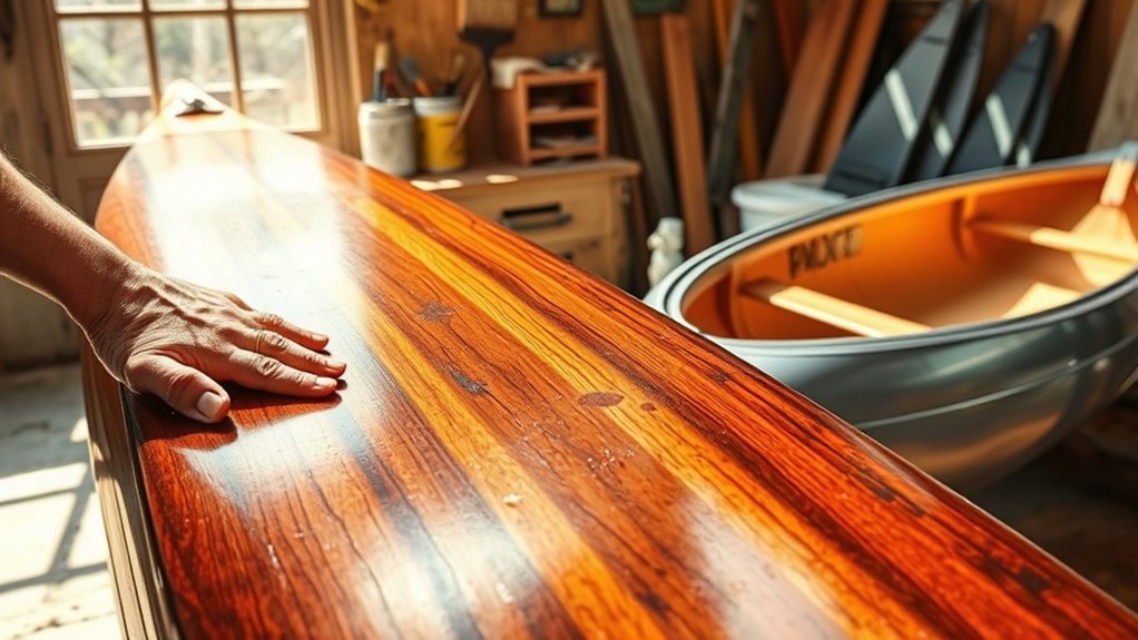 canoe maintenance and storage