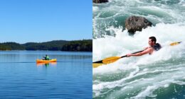 canoeing flatwater vs river