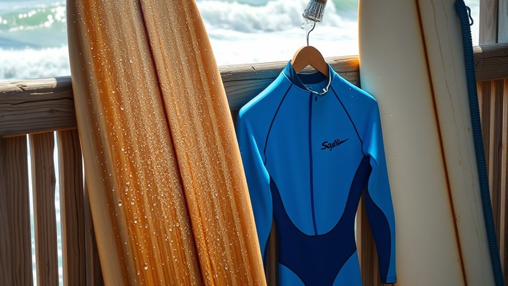 clean surf gear residue