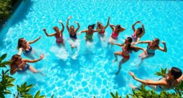 combine swimming and aqua aerobics