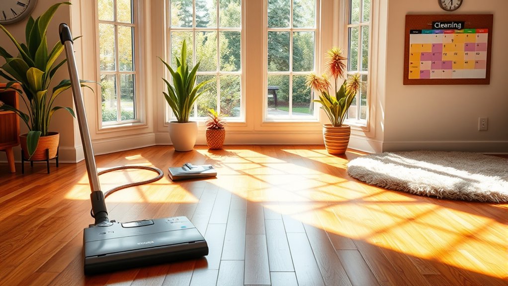 consistent scheduled vacuuming routine