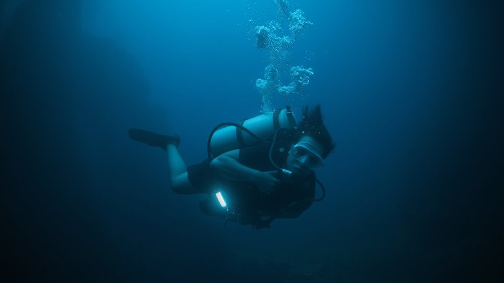 deep diving gas effects