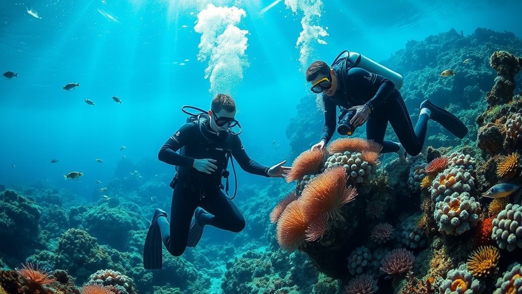 divers protect marine ecosystems