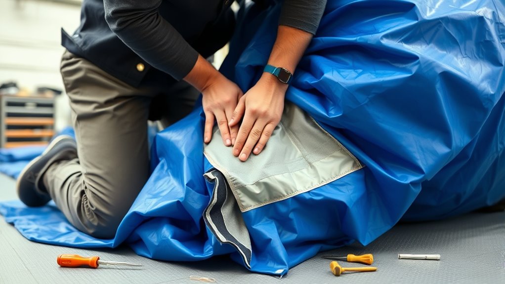 hovercraft skirt repair guide