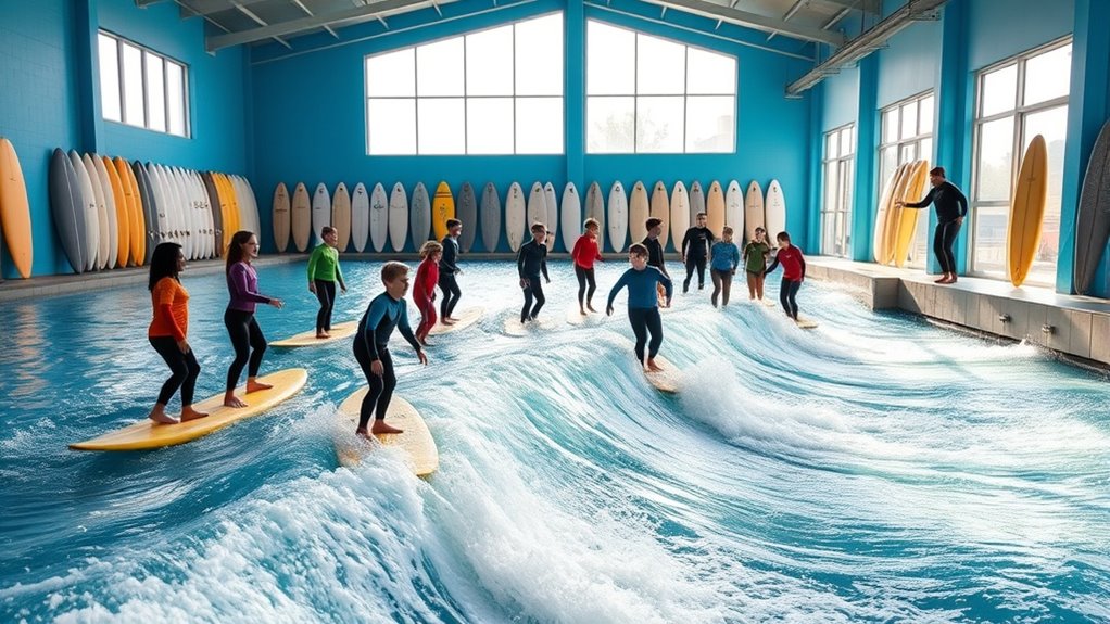 indoor surf simulation training