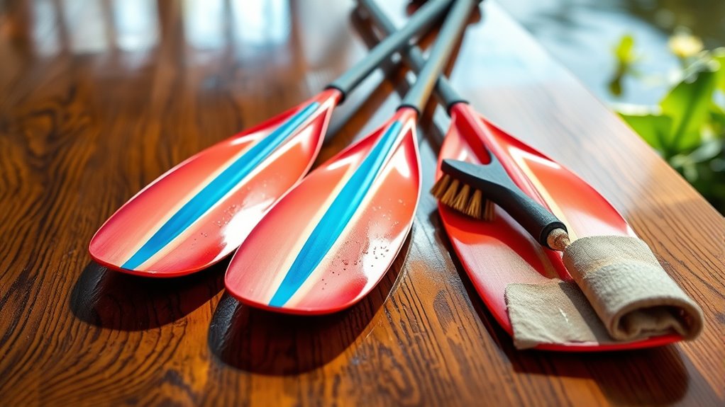 maintain kayak and paddle