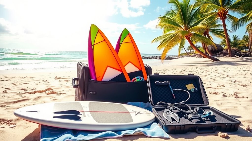 pack gear carefully insured