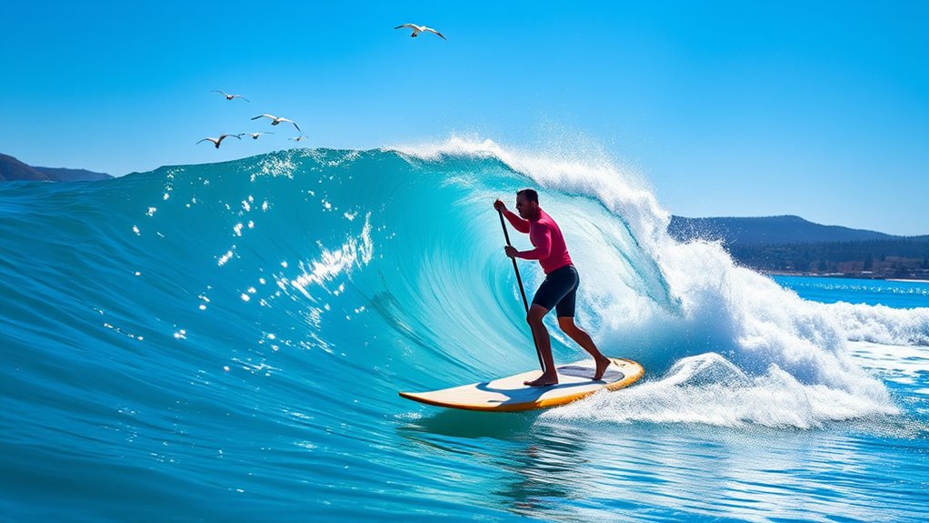 paddleboard surfing adventure