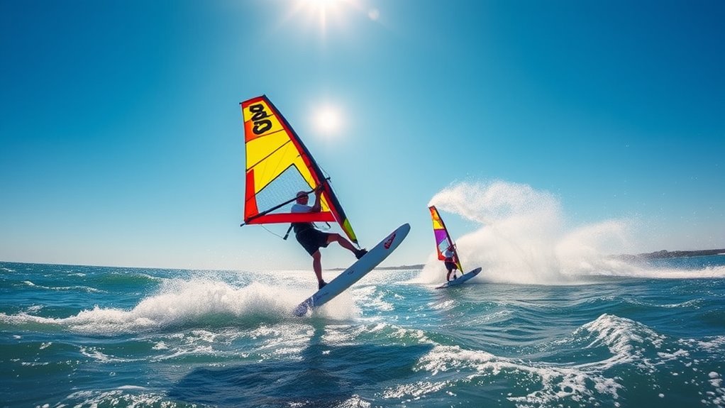 performing complex wingfoil tricks