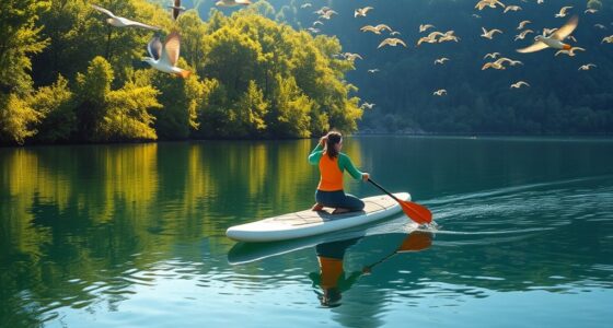 protecting nature while paddleboarding