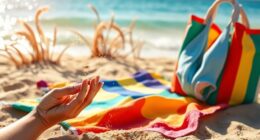 remove sand from textiles