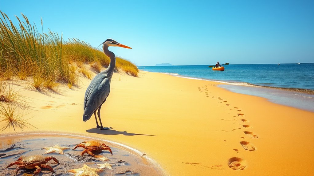 respect coastal wildlife habitats