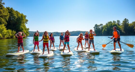 safe paddleboarding for kids